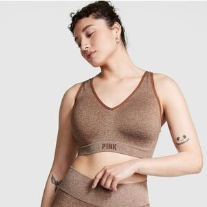 PINK Victoria's Secret Brown Seamless Bralette Comfort